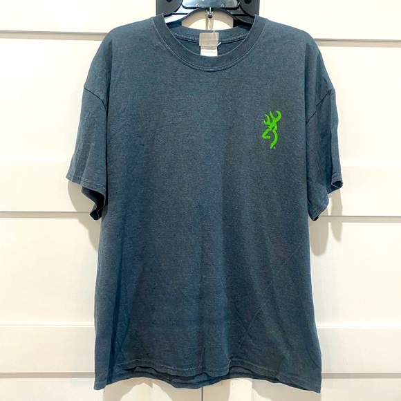 Browning Green and Gray Tee Short Sleeve - Picture 1 of 3